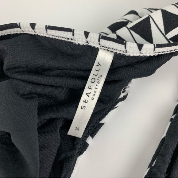 Seafolly Modern Geometry Tribal Hipster Bikini Bottoms Australia 14 US 10 - Picture 6 of 7